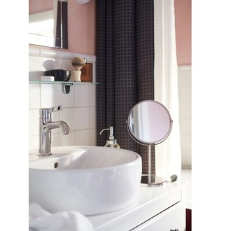 245.244.85 makyaj aynası , paslanmaz çelik, 17 cm banyo aksesuarı ürün