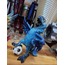 AN304YX016 Biblo Mavi Futbolcu Papağan Dekoratif Obje 14cm Polyester Joga Bonito 1 Adet