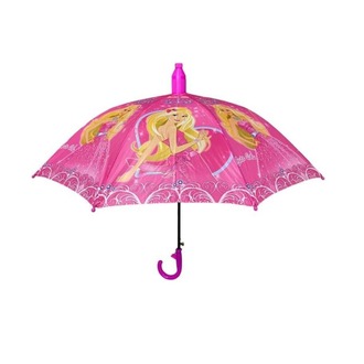 709616 Bardaklı Korumalı Kız Çocuk Pembe Baskılı Şemsiye Moda Aksesuar 1 Adet