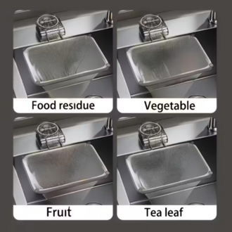 DA1498675 1 adet Raf Güçlü Emişli Mutfak Lavabo Filtresi + 100 adet Filtre Ağı / Yarı Saydam