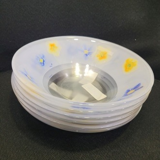 0883314148077 Luminarc Tempered Poeme Blue Multi Usage 16cm Cam 6'lı Kase