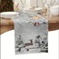 VD259894 Noel Masa Runner Kardan Adam Noel Ağaç Kış Kuş 13x72inç 33x183cm 1 Adet
