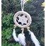 C12931 Dream Catcher Düş Kapanı Tüylü Asmalık 8cm Çap El Yapım Dantel 1 Adet