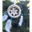 B12931 Dream Catcher Düş Kapanı Tüylü Asmalık 8cm Çap El Yapım Dantel 1 Adet