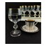 ERD150 Crystalex Claudia Bohemia Crystal 6'lı Kahve Yanı Su Bardağı Kadeh Seti 150 ml