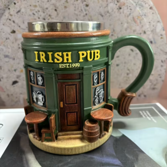 KH9810843 İrlanda pub bardak Yeni Bağımsız İstasyon Yeni İrlanda Barı İç Astarlı