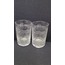 A83624 8cm 2'li Bohemia Kristal Cam Bardak Kahve Yanı Şeffaf Desenli Rus Tarz