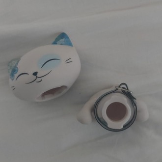 353330 Kimmidoll Mani Şanslı Kedi Çiçek Figür 11cm Lucky Cat Mutluluk Sevgi 1 Adet