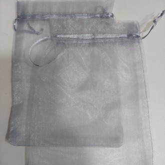 TEKLIC8816 Gri Boy 18x12cm Tül Kese Şeffaf Hıdırellez Takı Altın İçin Düğün Davet 1 Adet