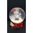 AAGP-2404 Giftpoint 9cm Kar Küre Kırmızı Kardan Adam Noel Yılbaşı 1 Adet