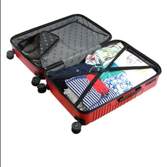 BGD8681126434447 Design Cats Kırmızı Küçük Boy 20" Valiz Koleksiyon Darbelere Yüksek Direnç
