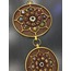 p-73746987 Home Dekoratif Nazarlık 2'li Ev Ofis Dekorasyon 15x43cm Polyester Cam Gold Kahvereng