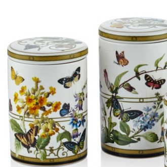 A1BSF-1902MG Muse Garden 2'li Kavanoz Set 16cm 13,8cm Porselen Vakum