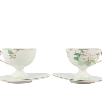 P367.132337 Mint Petal 2li Kahve Fincan Seti 90cc Mutfak > Butik Porselen