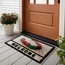 103IFWCUG1911 Home İtalyan Format Kapı Paspası 40X68 Welcome Uğurböceği Lucky Şanslı