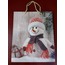 SVR-5287 Yılbaşı Noel Yeni Yıl Christmas Karton Poşet Kardan Adam Orta Boy 1 Adet