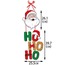 LH01201L10 Hohoho Mutlu Noel Kapı Askı Yeni Yıl Parti Kolye Asılı Oranment 1 Adet