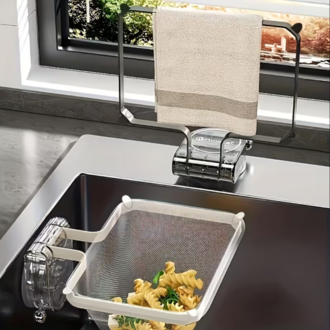 MK255302 1 beyaz filtre + 50 filtre şeridi Güçlü Emişli Mutfak Lavabo Süzgeci