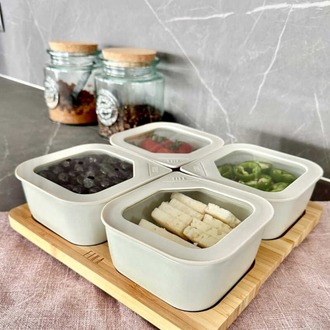 D-NEOBRK-01 Neoflam Fika One 4'lü Kahvaltı Mutfak Set Bej İskandinav Tasarım 1 Adet