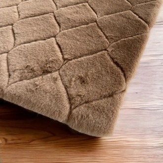CD0014BANYO_72213 Comfort Diamond No:2 | Kahve 45 x 75 cm Banyo Halı