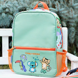 MAM362890207 Çocuk Sırt Çantası ve Isı Yalıtımlı Beslenme Çantası Seti Jungle Friends