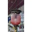 B000F10OI 15X55cm Pirinç Cam Sarkıtmalı Avize Otantik Ev Dekorasyon 1 Adet