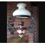 BEAVZ101 Çiçek Desen Avize Porselen Cam Metal Vintage El Yapım 110x40cm 1 Adet