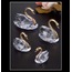 9250-MA Minik Gold Altın Renk Kuğu Kristal Cam El Yapımı 6x7cm Tekli Biblo