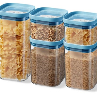 M-SK07-16-02 Seoul Kuru Gıda Saklama Kabı 1200 ML - 11 x 11 x 16 CM