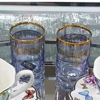 DEFPPKAHVE Danieli Exclusive Fine Porcelain Porselen 2 Kişilik Türk Kahve Fincan Set Su Likör