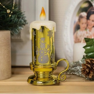 AGP-3979 Led Mum Rastgele Desen Renk Aralık 2023 Masaüstü Lamba 15cm 1 Adet