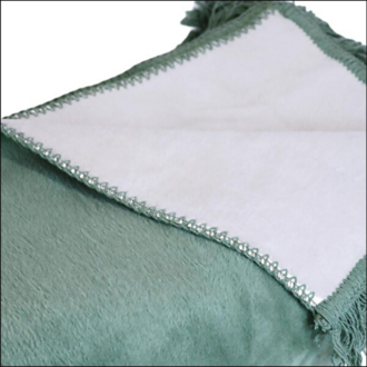 BGH8681126438254 home Çintemani Yeşil Çift Kişilik Battaniye 200 x 220 cm ev yaşam