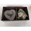 9053991 Cristal d'Arques France Coeur Kalp Collection Genuine Lead Crystal 1 Set