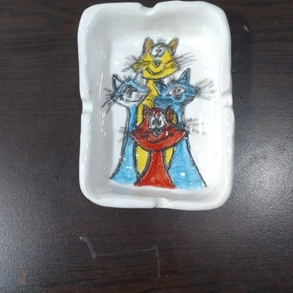 0603202620207 8x11 cm Küçük Küllük Seramik El Yapımı 1 Adet
