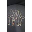 A46338281 Metal Vespa Motosiklet Kuru Kafa Cam Nazar Boncuklu Anahtarlık Mix 1 Adet