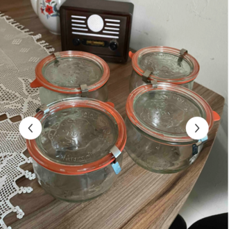 43209627 Weck 580 ml Lale Kavanoz Set 4'lü Kavanoz Mutfak Saklama Düzenleme