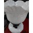 5653 Çap 21cm Yükseklik 46cm Beyaz Opal Cam Metal Lamba Klasik Kablolu Tuşlu 1 Adet