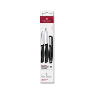 VT 6.7113.33 Victorinox 6.7113.33 Swiss Classic 3lü Bıçak ve Soyacak Set, Siyah