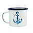 ANE322772201C Çapa Emaye Mug Tekli Çelik Üzeri Emaye Kaplama Kupa 1 Adet