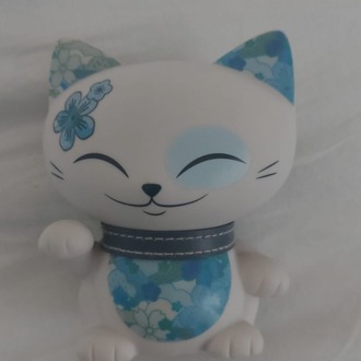 353330 Kimmidoll Mani Şanslı Kedi Çiçek Figür 11cm Lucky Cat Mutluluk Sevgi 1 Adet
