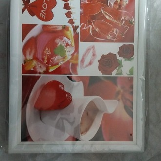 IZZ1220MINDESKETKKGMBLTEA kalpli fincan Minderli Desenli Keyif Tepsi