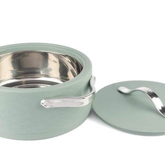P406.141544 Turkuaz Silver Kulplu Servis Tenceresi 2.7L 25cm Mutfak > Servis