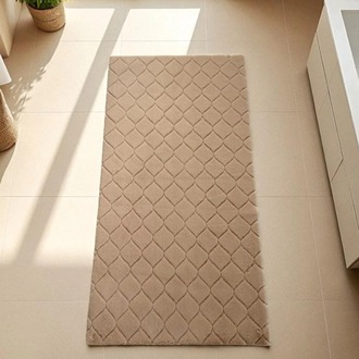 CD0014BANYO_72213 Comfort Diamond No:2 | Kahve 45 x 75 cm Banyo Halı