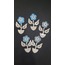 1D9QW38S65 Magnet Metal Cam Çiçek Beyaz 7x5cm Dekoratif Sanat Dekor 1 Adet