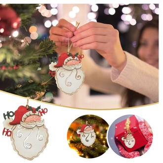 AB0DGNV5JJY El Sanatları İçin Küçük Noel Baba Asılı Süs Ağaç İçin Ev Dekorasyon 1 Adet