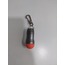 GP-0728 Metal Kırmızı Silikon Uçlu Anahtarlık Işıklı Fener Saat Pilli 10x2cm 1 Adet