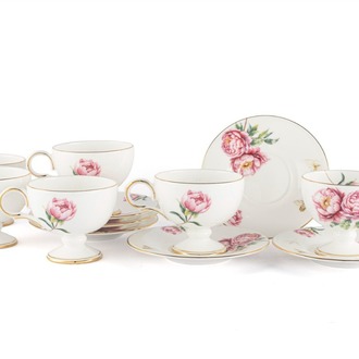 P367.117754 Redrose 2'Lİ Kahve Fincan Seti 90cc Butik Mutfak