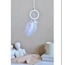 B12931 Dream Catcher Düş Kapanı Tüylü Asmalık 8cm Çap El Yapım Dantel 1 Adet