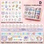 D92389284 Kağıt Bant Orijinal Karikatür Günlük Yapıştırma Malzeme Filmi Diy Günlük 1 Set