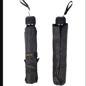 RW-023002  High Quality Umbrealla Siyah Ekose Unisex Şemsiye Manuel Katlamalı Çanta Tip Rüzgar